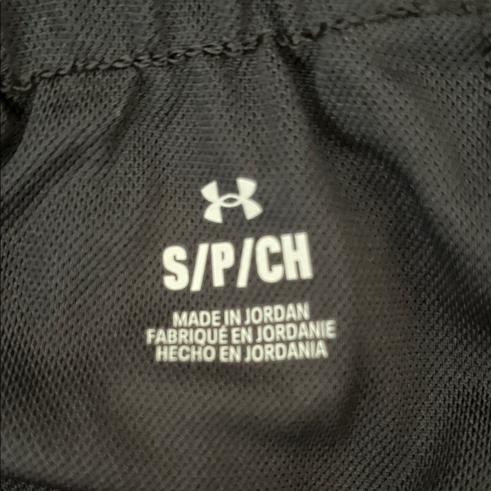Under Armour Women's Black and White Athletic Shorts - Picture 2 of 3